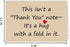 PUGAILA Funny Thank You Note Card for Him Her, Special Thank You Hug Cards, Humorous Gratitude Appreciation Card