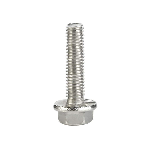 M8 x 25mm Flanged Hex Head Bolts, Stainless Steel 304, DIN 6921, 15 PCS