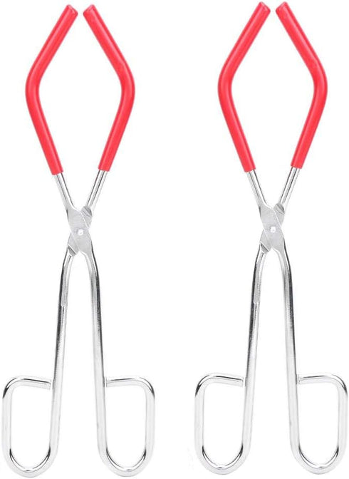 Lab Beaker Tongs, 9.8in Length with Rubber Coated Ends for 50mL - 1000mL Capacity Beaker