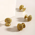 SANCHAKOU 2 Pack Dresser Drawer Knobs Bedside Cabinet Shoe Cabinet Door Brass Handle Single Hole Wardrobe Cabinet Door