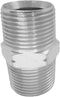 1 Piece 3/4" x 3/4" Male NPT Hex Nipple Plated Steel Hydraulic Fitting Adapter