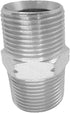 1 Piece 3/4" x 3/4" Male NPT Hex Nipple Plated Steel Hydraulic Fitting Adapter