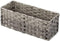 mDesign Rustic Farmhouse Woven Toilet Paper Holder Basket - Small Storage Organizer