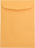 JAM PAPER 7 1/2 x 10 1/2 Open End Catalog Envelopes - Brown Kraft Manila - 50/Pack