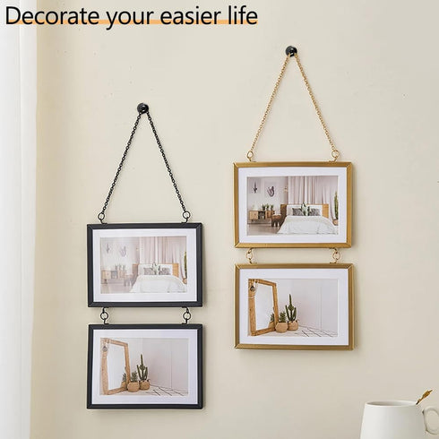 Picture Hanging Kit, Push Pins, Double Headed Thumb Tacks for Wall Hooks, 20 Pack, Black