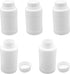 Othmro 5Pcs 8.45oz/250ml Plastic Bottles, Wide Mouth Laboratory Reagent Polyethylene Chemical Storage Container White