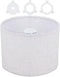 BENECREAT Beige Drum Lampshade, 10.2" Top x 10.2" Bottom x 7.5" High