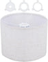 BENECREAT Beige Drum Lampshade, 10.2" Top x 10.2" Bottom x 7.5" High