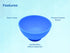 Artman Instruments Dental Mixing Bowl, Medium Flexible Rubber Bowl for Alginate Impression Plaster Materials