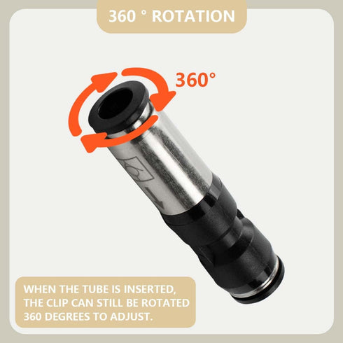 3 pcs 8mm Straight One Way Flow Pneumatic Check Valve, Push to Connect Fitting for Air Compressor.