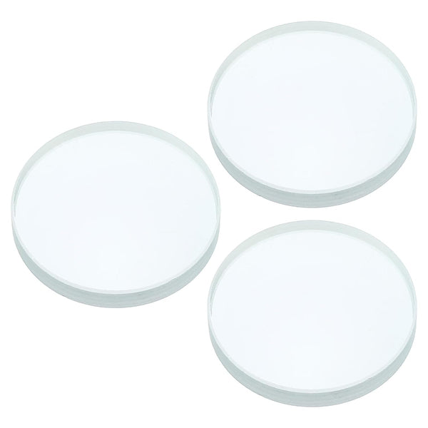 PATIKIL 4" (100mm) Focal Length Double Concave Lens, 3 Pack 40mm Diameter for Physics Experiment, Clear