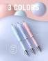 Nicpro 3PCS Pastel Mechanical Pencil Set, 0.5mm with 6 Tubes HB Lead, 3 Erasers, 9 Refills & Case, Aesthetic Supplies