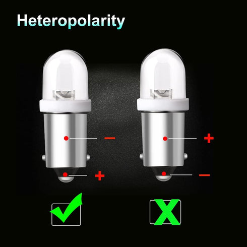 Keiurot GE44 47 756 755 Ba9s LED Bulbs, 20-Pack, Pinball Machine Light Bulb, Fits Fender 1893 1895, 6V DC White