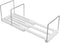 Veemoon Metal Bookends Desk Storage Rack White Shelves Book Organizer Holder Office