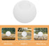 7-Inch Cabilock Globe Lamp Cover Diameter White Plastic Dome Light Replacement for Floor and Hanging Lamps Compatible