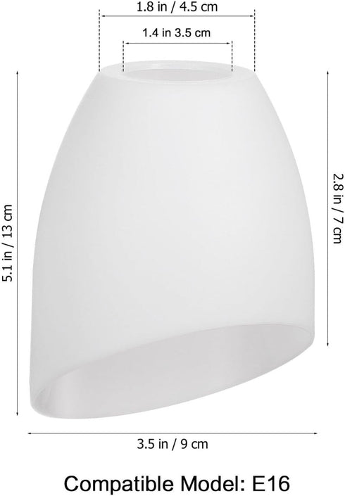 5-Pack 5.35X4.33X1.37 Inch DOITOOL Horseshoe Design Lampshades Plastic Lamp Shade Covers for Floor and Table Lamps