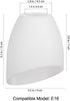 5-Pack 5.35X4.33X1.37 Inch DOITOOL Horseshoe Design Lampshades Plastic Lamp Shade Covers for Floor and Table Lamps