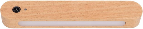 Fockety Motion Sensor Light, Wooden Under Cabinet Light Rechargeable LED Wall Night Motion