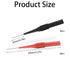 Ainiveiya 16 0.7mm Pcs Back Probe Kit, Stainless Steel Non-Destructive Wire Piercing Test Probes, Multimeter Tester