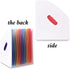 Lemical 2 Pcs Desktop Expanding File Holder with 13 Rainbow Pockets, High Capacity Accordion Document Storage
