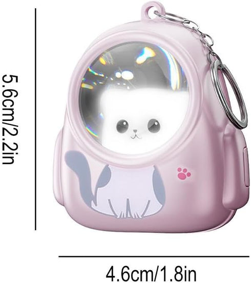 Generic Mini Cat Keychain Flashlight Portable LED Torch for Kids Cute Cartoon Animal Floodlight Pendant Accessory