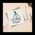 Azeeda (GC00078741) 'Sail Boat Toy' Blank Greeting Card