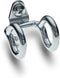 DuraHook Double Ring Polypropylene Pegboard Hook, Pack of 10, Silver