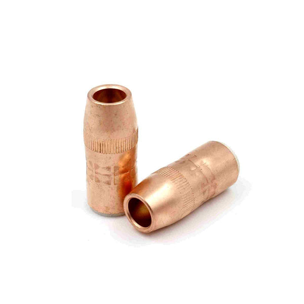 N-5818C MIG Welding Outside Nozzle for Bernard Centerfire Gun, 1/8" Recess, 5/8" Bore Dia., PKG/2