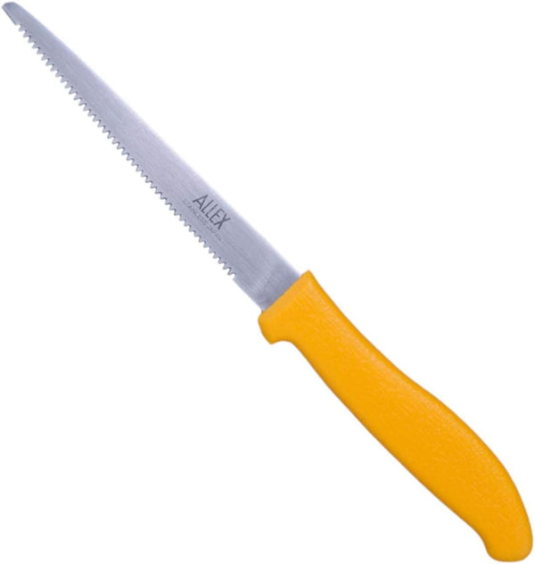 ALLEX Japanese Cardboard Cutter Tool, 5 Inch Stainless Steel, Serrated Sharp Blade for Corrugated Cardboard and