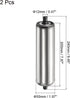 PATIKIL Conveyor Roller 2" Diameter, 8" Length, 2 Pack Stainless Steel Gravity Replacement Parts