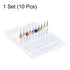 uxcell PCB Drill Bits Set (10 Pcs) 0.15mm-1.0mm Tungsten Carbide Rotary Tool Jewelry CNC Engraving 1/8 Inch Shank