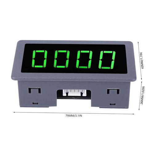 4 Digit LED Motor Tachometer, RPM Speed Measure Meter, Digital Tach Meter with Timer Gauge