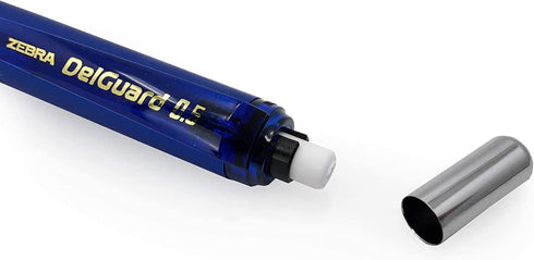 Zebra Delguard Mechanical Pencils - HB 0.5mm, 1 of Each Colour Barrel, Pack of 3