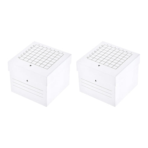 YOKIVE Freezer Tube Box, Cardboard Holder Rack for 10ml Centrifuge Tubes | Great for Scientific Institutes (49 Places)