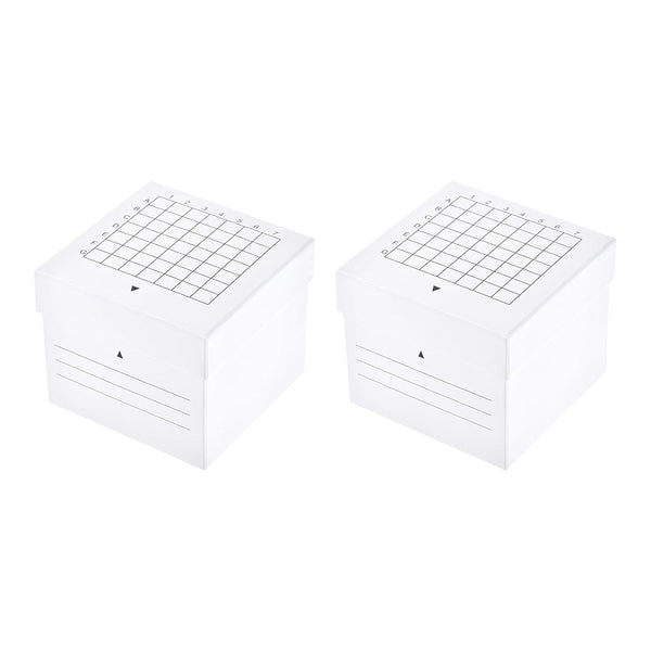 YOKIVE Freezer Tube Box, Cardboard Holder Rack for 10ml Centrifuge Tubes | Great for Scientific Institutes (49 Places)