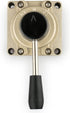 Baomain HV-02 Rotary Lever Hand Valve, PT1/4 Air Flow Control, 3 Position 4 Way