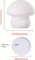 Samsung Seiko Rechargeable Mushroom Night Light for Kids, Multi-Color LED Nursery Lamp, Silicone Baby Night Light