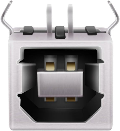 MXRS USB Female Type-B Port 4-Pin Right Angle PCB DIP Jack Socket 10 Pack