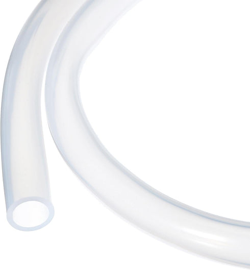 3.3ft 1/2" ID x 11/16" OD Clear Silicone Tubing, 13mm x 17mm Industrial Plastic Hoses for Pump Siphoning
