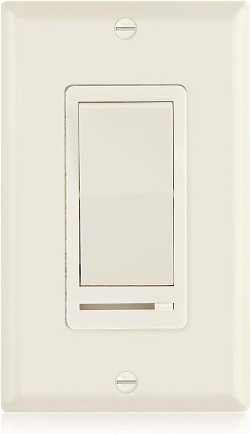 Maxxima LED Slide Dimmer Rocker Switch - 3-Way/Single Pole Compatible, Decorative Electrical