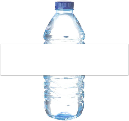 MR-LABEL 8.11"2" Waterproof Matte White Water Bottle Labels for Inkjet/Laser Printer Self-Adhesive Wraparound