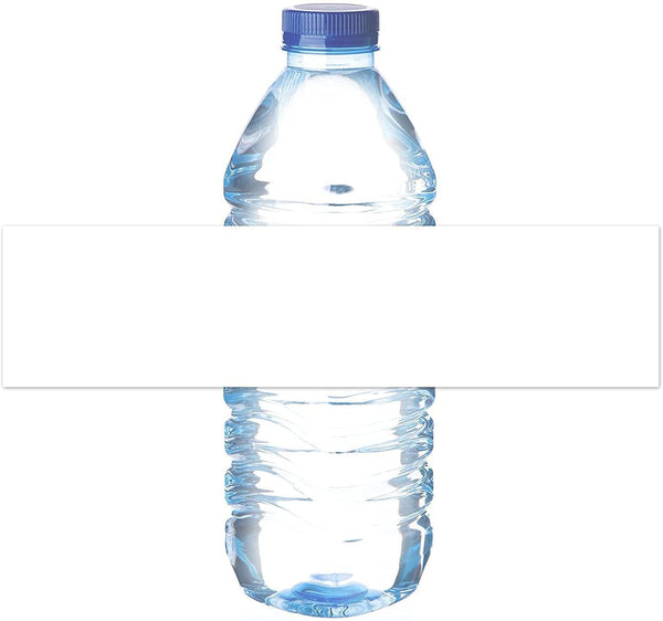 MR-LABEL 8.11"2" Waterproof Matte White Water Bottle Labels for Inkjet/Laser Printer Self-Adhesive Wraparound