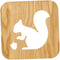Gadpiparty Led Squirrel Night Light Wooden Carved Lamp for Bedroom Living Room