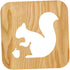 Gadpiparty Led Squirrel Night Light Wooden Carved Lamp for Bedroom Living Room