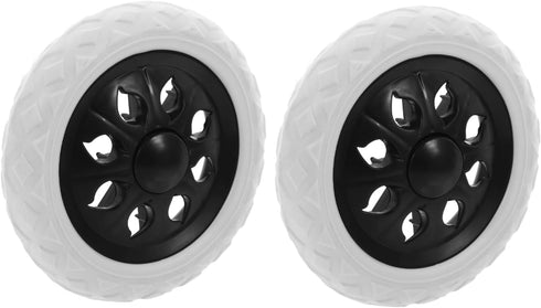 Veemoon 2pcs Rolling Cart Wheel Replacement Plastic Laundry Cart Wheels for Shopping