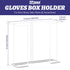 L Size Gloves Box Holder, Wire Rack Dispenser for Gloves, Tissues, Paper Towels - Medium, Holds 2 Boxes