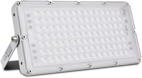 papasbox 100W LED Flood Light Outdoor, 8000LM Outdoor Security Lights,6000K Daylight White