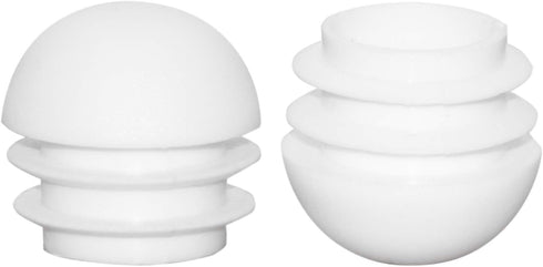 Flyshop 16-Pack Plastic End Caps Pipe Plugs Round Tube Inserts Furniture Gliders