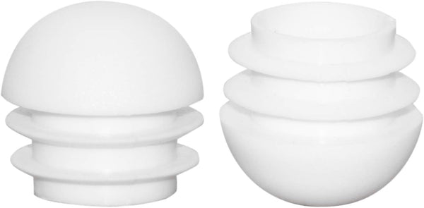 Flyshop 16-Pack Plastic End Caps Pipe Plugs Round Tube Inserts Furniture Gliders