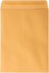 JAM PAPER 9 x 12 Open End Catalog Premium Envelopes with Peel and Seal Closure - Brown Kraft Manila - 50/Pack